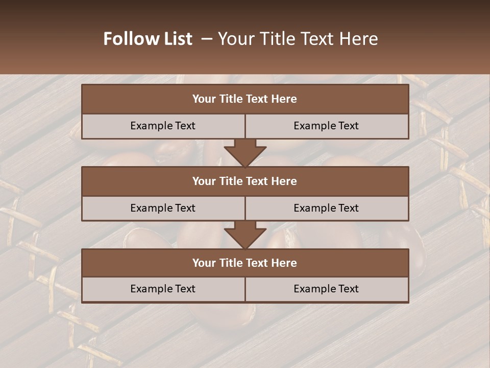 A Bunch Of Nuts On A Wooden Table PowerPoint Template