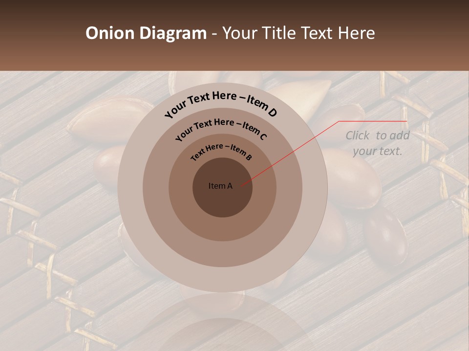 A Bunch Of Nuts On A Wooden Table PowerPoint Template