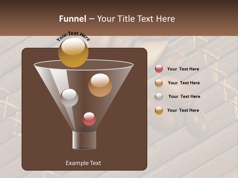 A Bunch Of Nuts On A Wooden Table PowerPoint Template