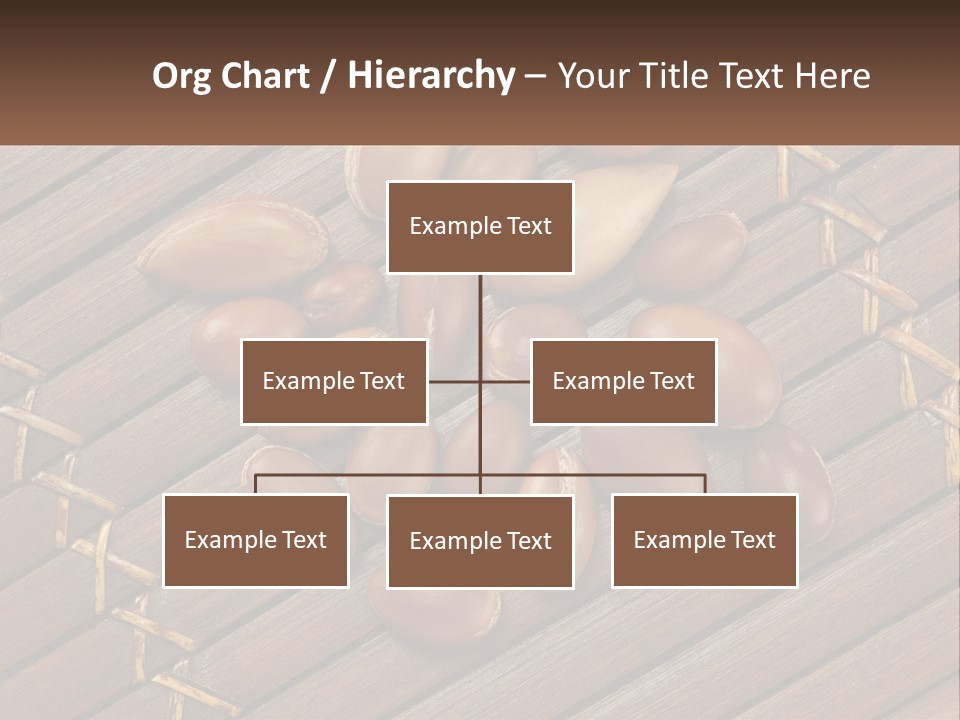 A Bunch Of Nuts On A Wooden Table PowerPoint Template