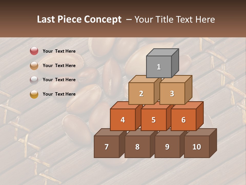 A Bunch Of Nuts On A Wooden Table PowerPoint Template