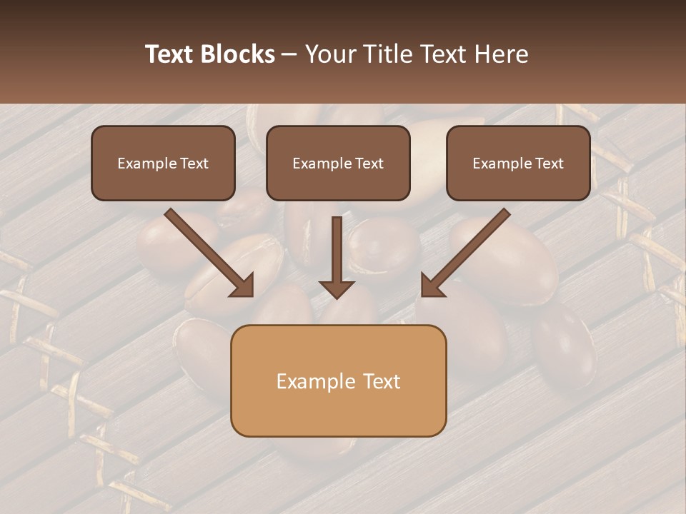 A Bunch Of Nuts On A Wooden Table PowerPoint Template