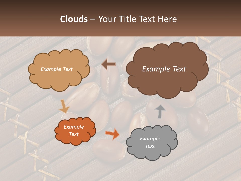 A Bunch Of Nuts On A Wooden Table PowerPoint Template
