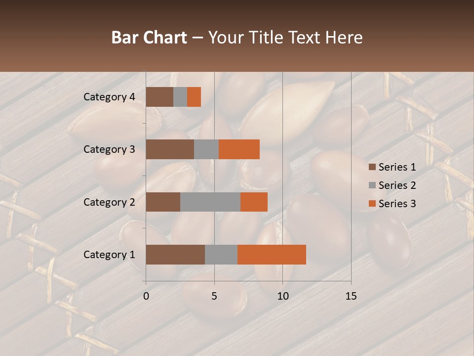 A Bunch Of Nuts On A Wooden Table PowerPoint Template