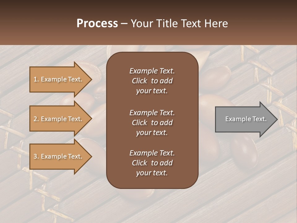 A Bunch Of Nuts On A Wooden Table PowerPoint Template