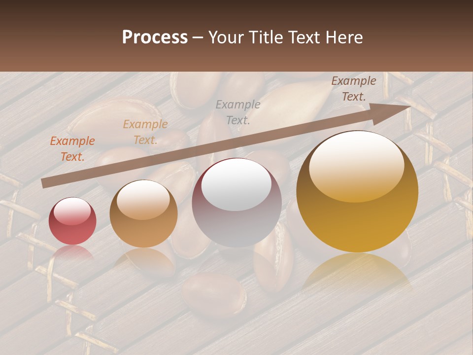 A Bunch Of Nuts On A Wooden Table PowerPoint Template