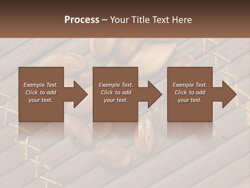 A Bunch Of Nuts On A Wooden Table PowerPoint Template