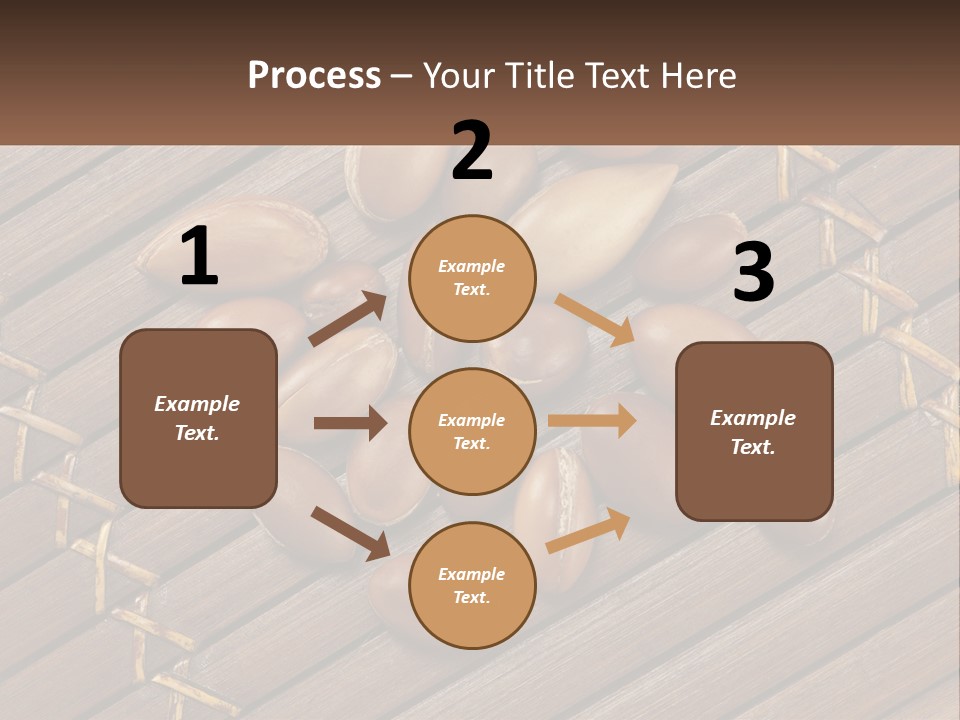 A Bunch Of Nuts On A Wooden Table PowerPoint Template