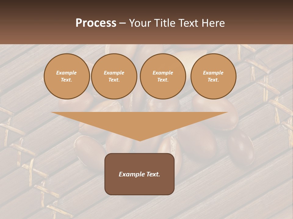 A Bunch Of Nuts On A Wooden Table PowerPoint Template