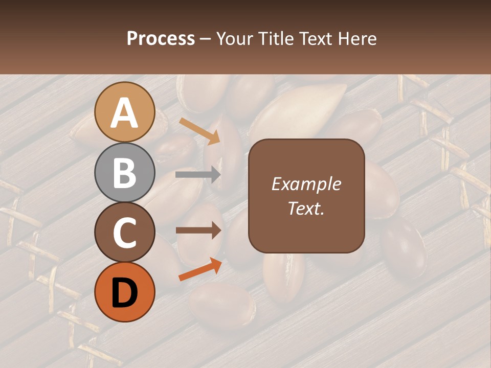 A Bunch Of Nuts On A Wooden Table PowerPoint Template
