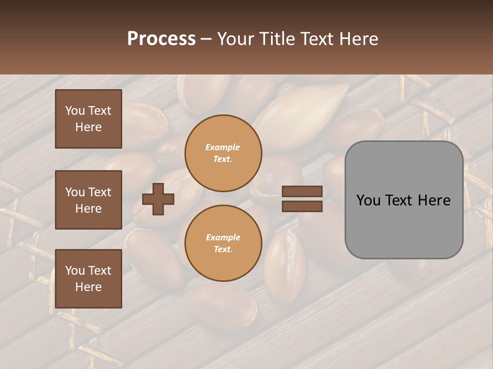 A Bunch Of Nuts On A Wooden Table PowerPoint Template