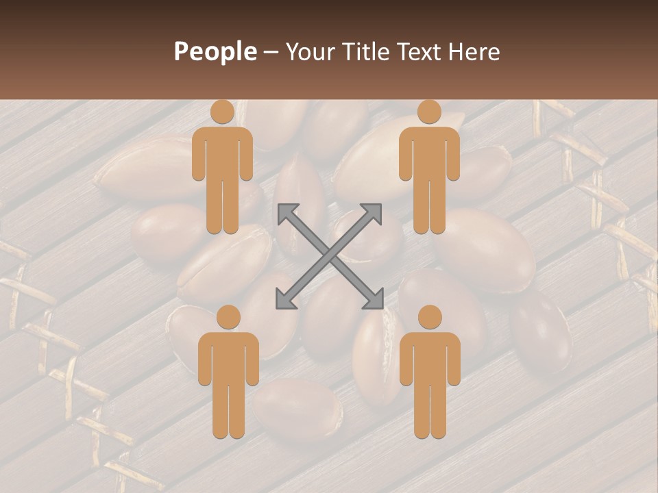 A Bunch Of Nuts On A Wooden Table PowerPoint Template