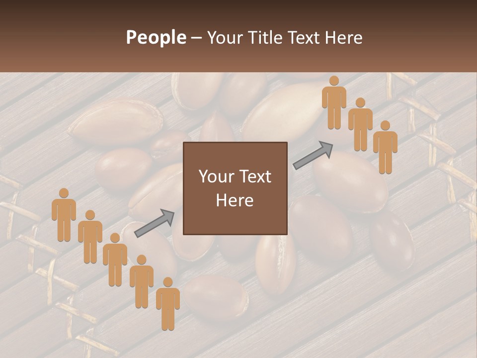 A Bunch Of Nuts On A Wooden Table PowerPoint Template
