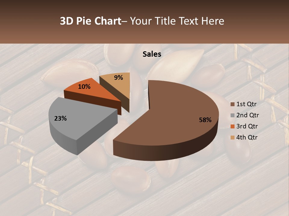 A Bunch Of Nuts On A Wooden Table PowerPoint Template