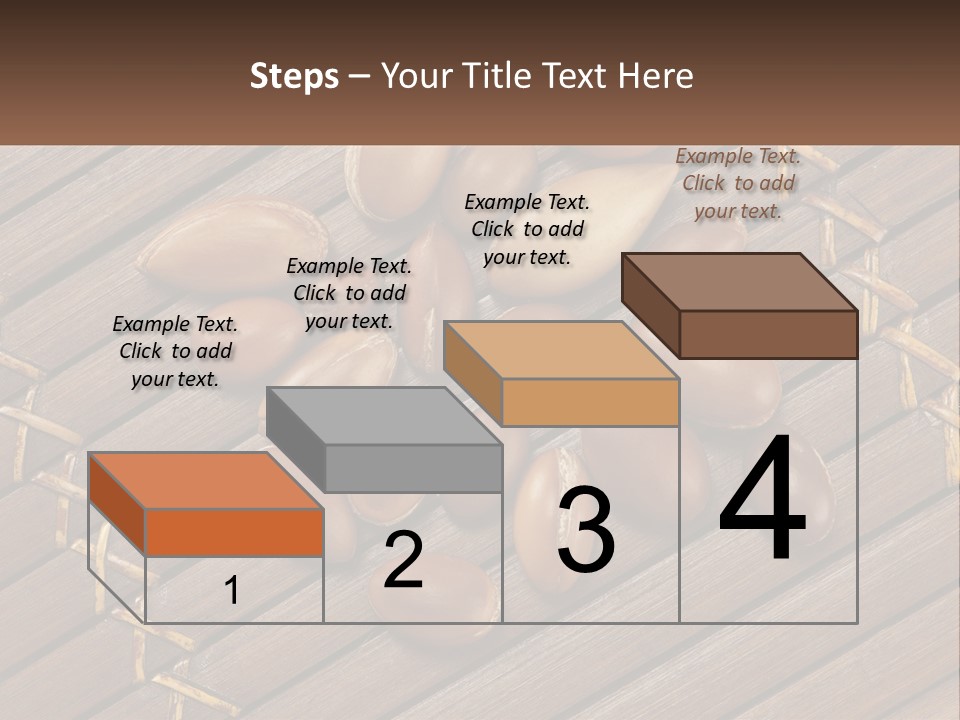 A Bunch Of Nuts On A Wooden Table PowerPoint Template