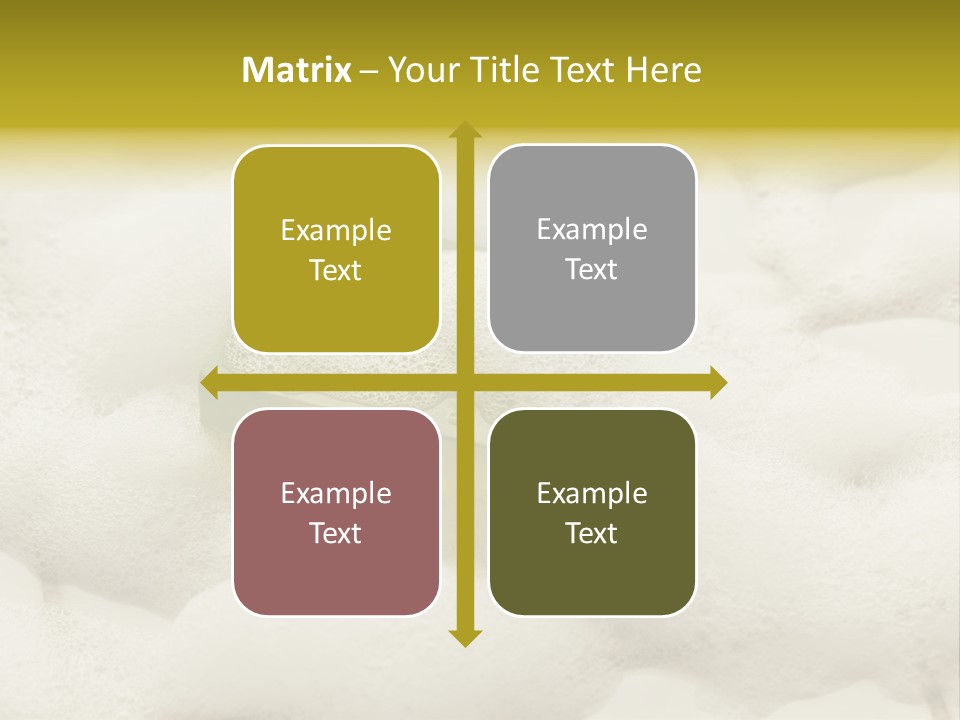 A Sponge With Foam On Top Of It In The Snow PowerPoint Template