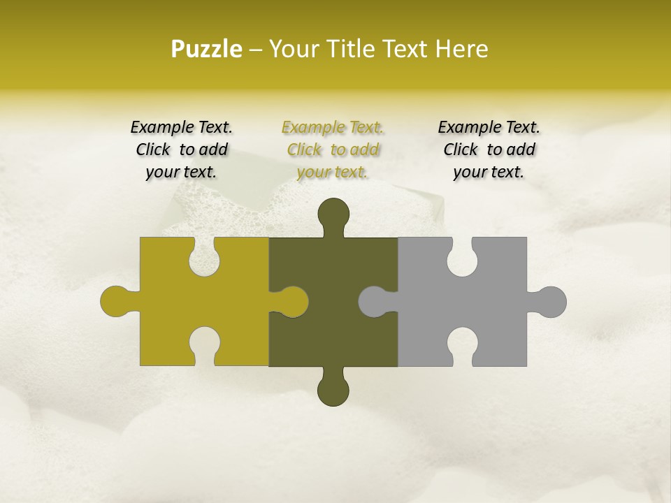 A Sponge With Foam On Top Of It In The Snow PowerPoint Template