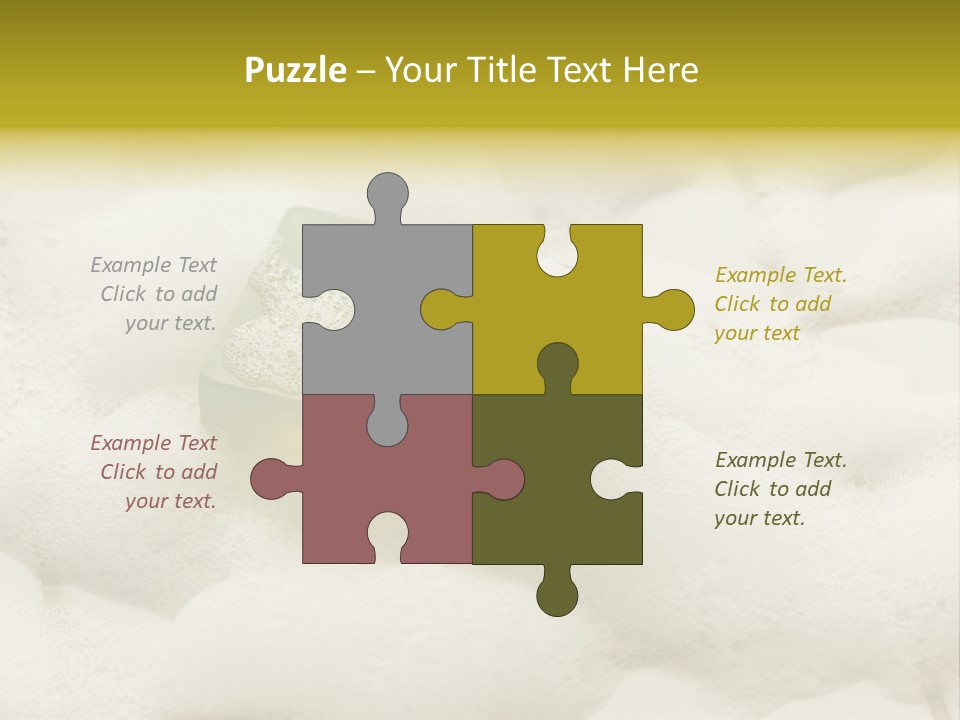 A Sponge With Foam On Top Of It In The Snow PowerPoint Template
