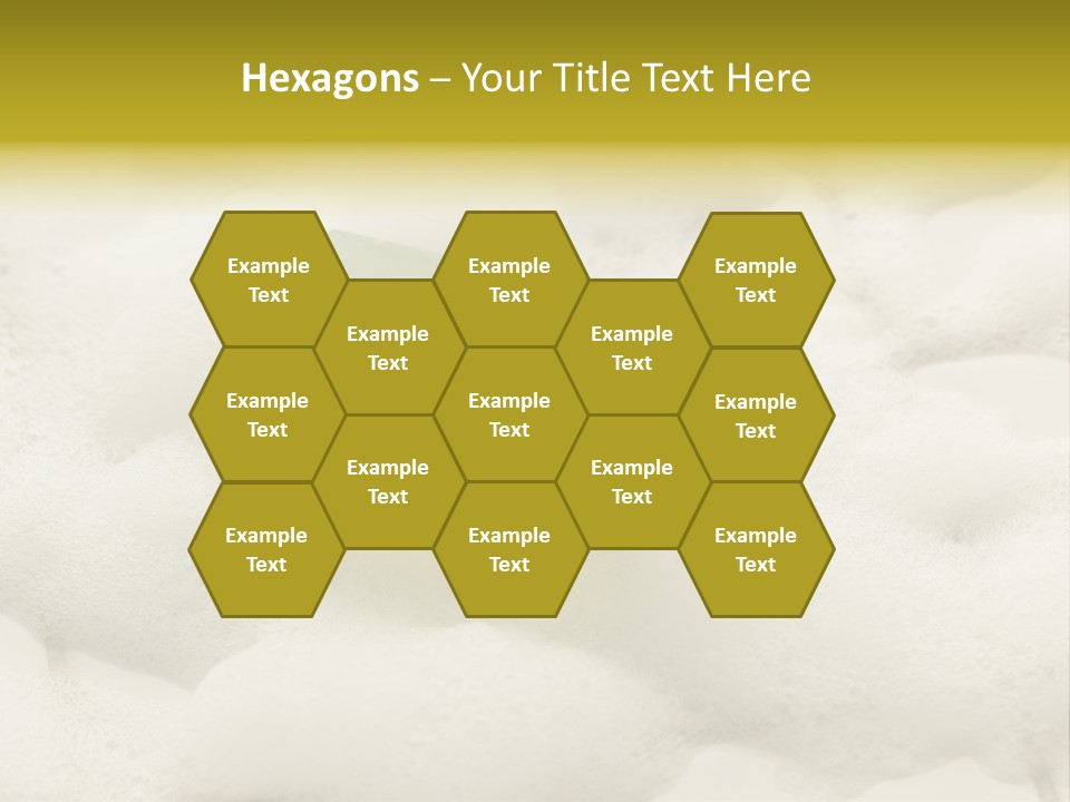 A Sponge With Foam On Top Of It In The Snow PowerPoint Template