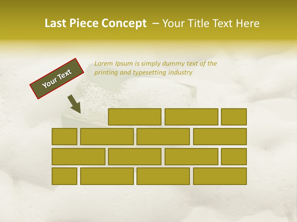 A Sponge With Foam On Top Of It In The Snow PowerPoint Template