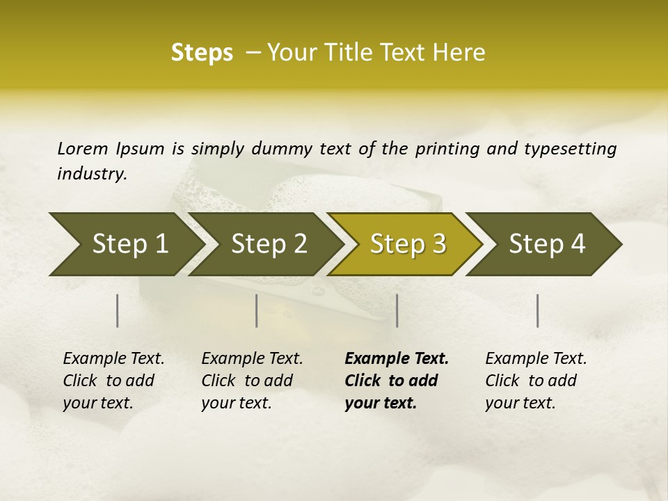 A Sponge With Foam On Top Of It In The Snow PowerPoint Template