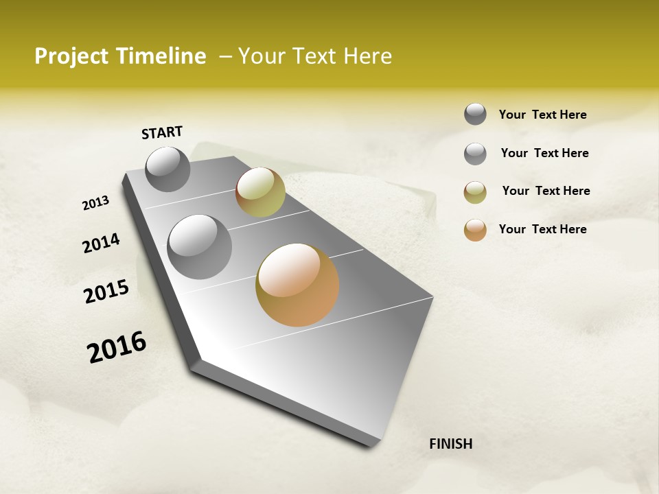 A Sponge With Foam On Top Of It In The Snow PowerPoint Template