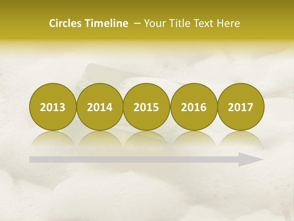 A Sponge With Foam On Top Of It In The Snow PowerPoint Template