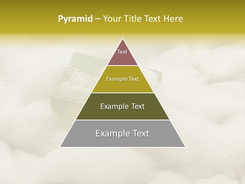 A Sponge With Foam On Top Of It In The Snow PowerPoint Template