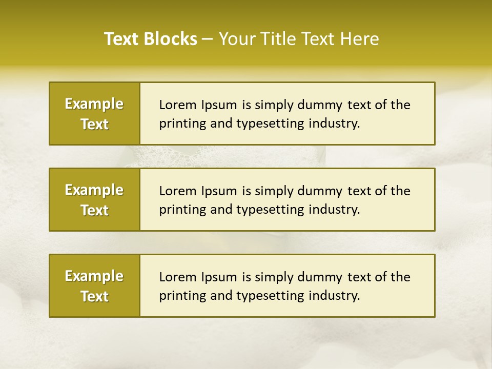 A Sponge With Foam On Top Of It In The Snow PowerPoint Template