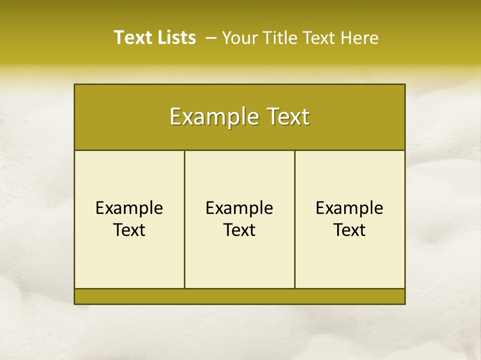A Sponge With Foam On Top Of It In The Snow PowerPoint Template