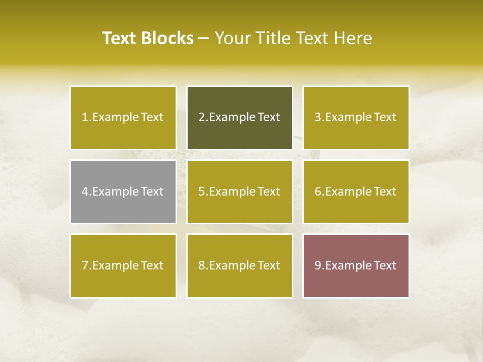 A Sponge With Foam On Top Of It In The Snow PowerPoint Template