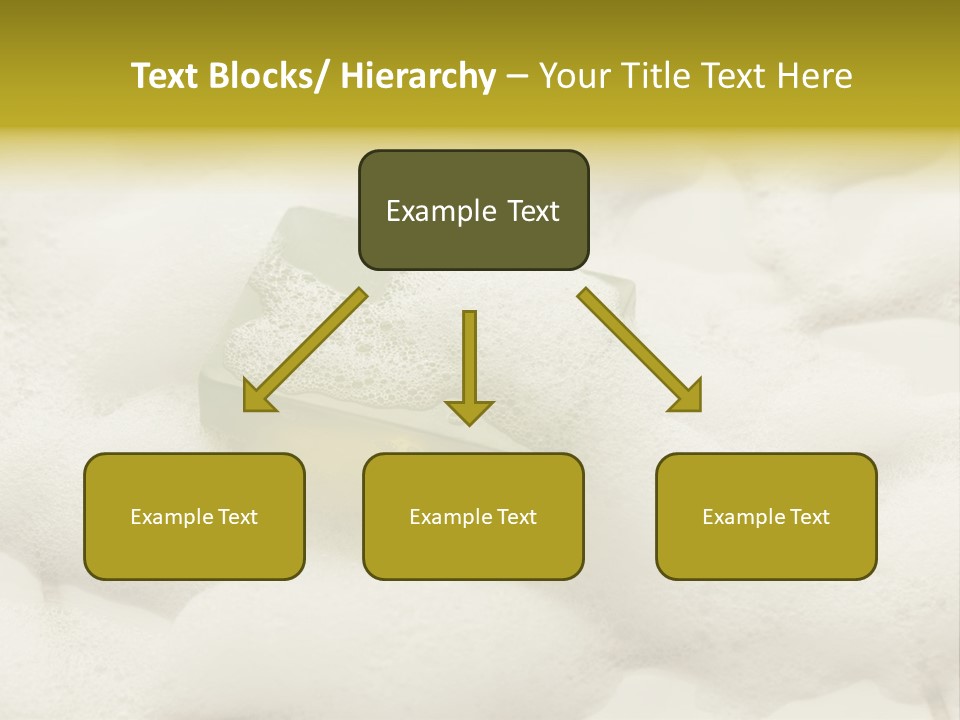 A Sponge With Foam On Top Of It In The Snow PowerPoint Template