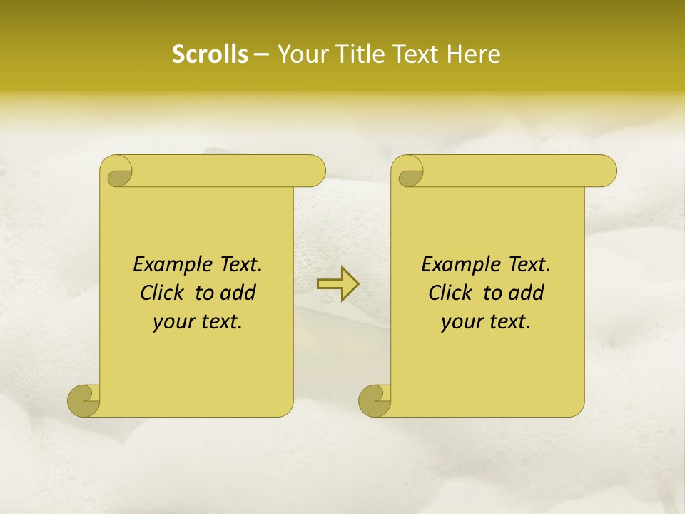 A Sponge With Foam On Top Of It In The Snow PowerPoint Template