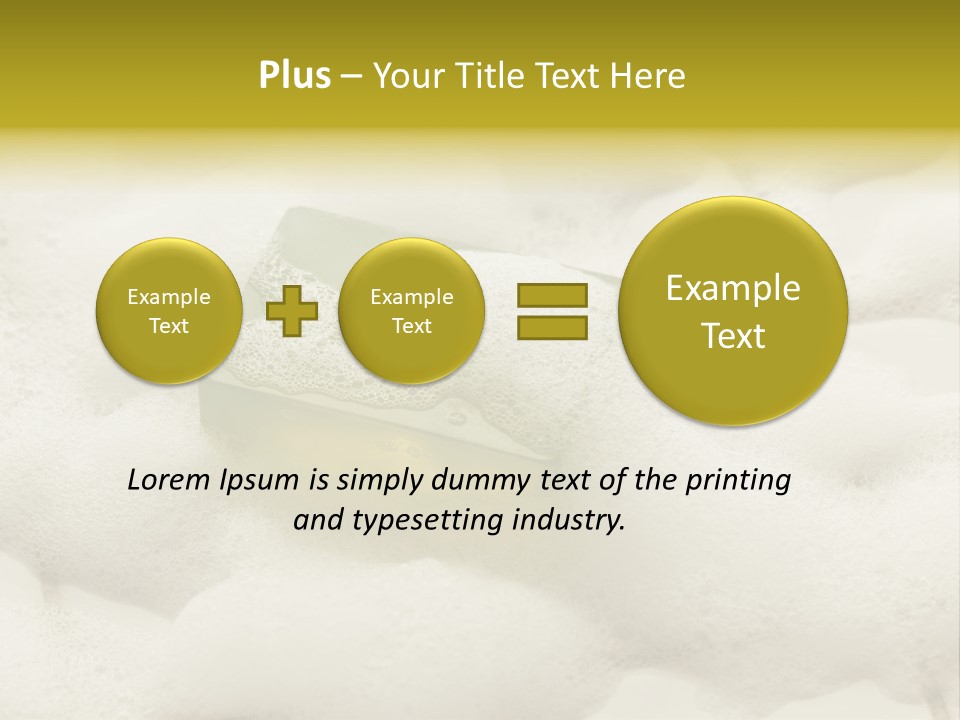 A Sponge With Foam On Top Of It In The Snow PowerPoint Template