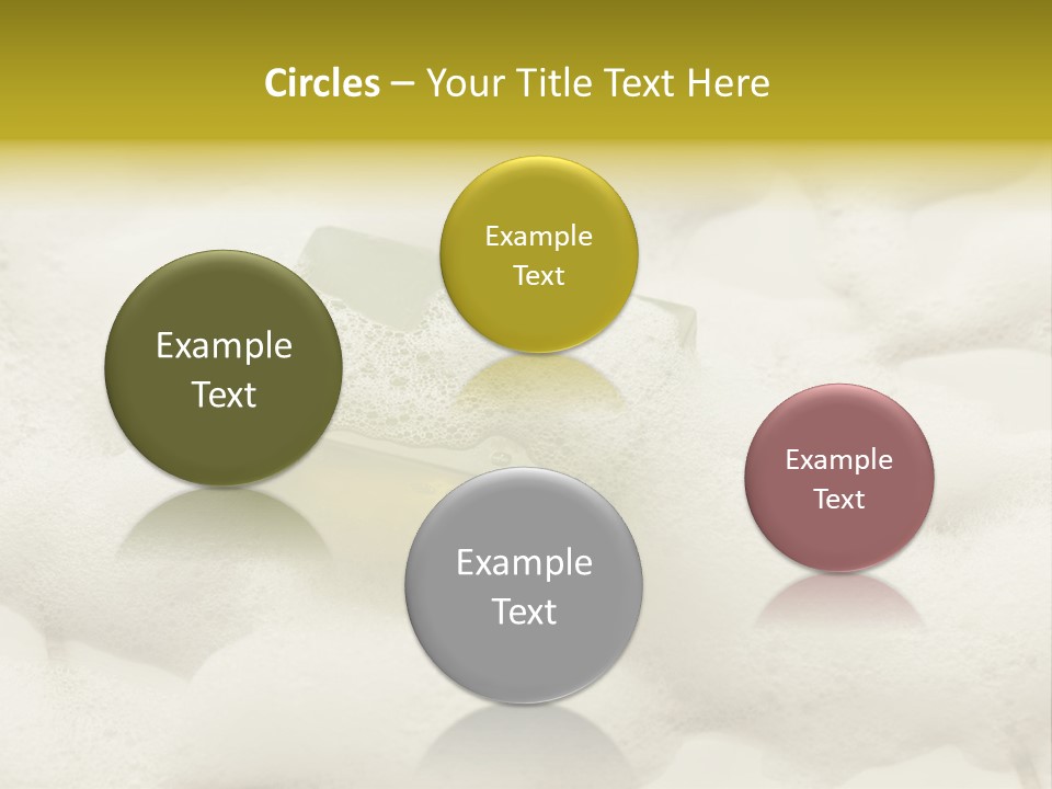 A Sponge With Foam On Top Of It In The Snow PowerPoint Template