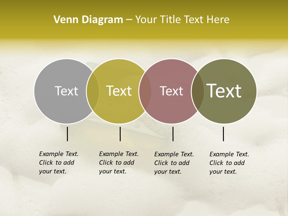 A Sponge With Foam On Top Of It In The Snow PowerPoint Template