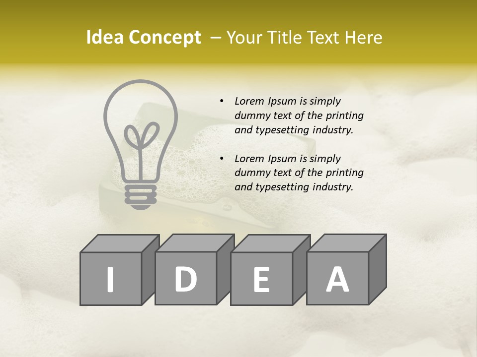 A Sponge With Foam On Top Of It In The Snow PowerPoint Template