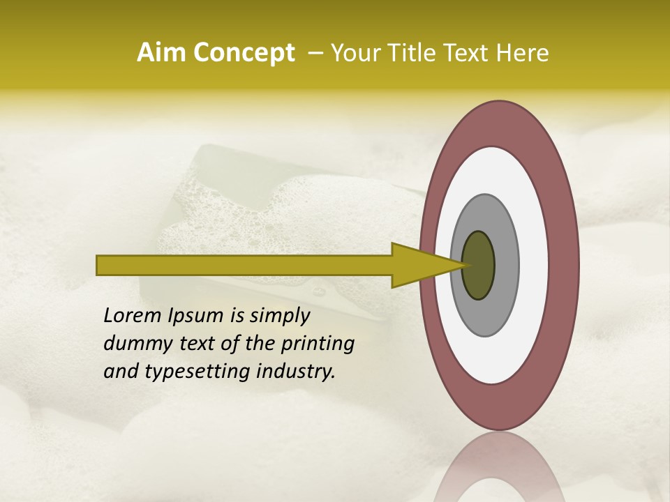 A Sponge With Foam On Top Of It In The Snow PowerPoint Template