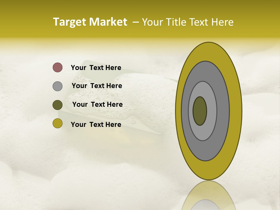 A Sponge With Foam On Top Of It In The Snow PowerPoint Template