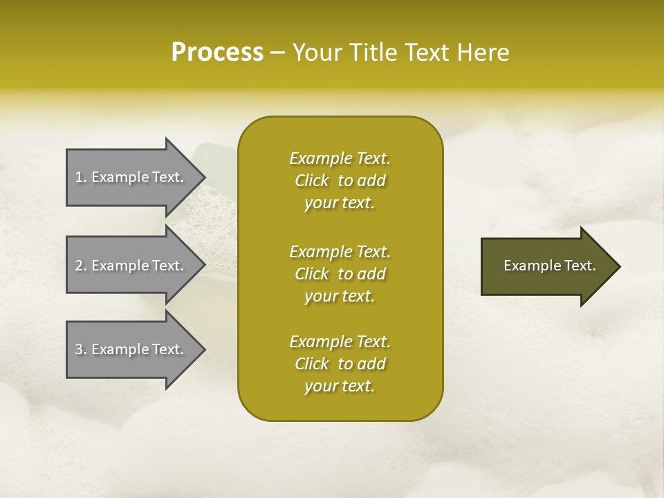 A Sponge With Foam On Top Of It In The Snow PowerPoint Template
