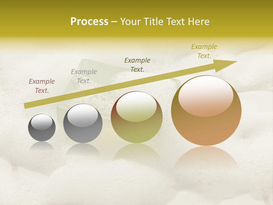 A Sponge With Foam On Top Of It In The Snow PowerPoint Template