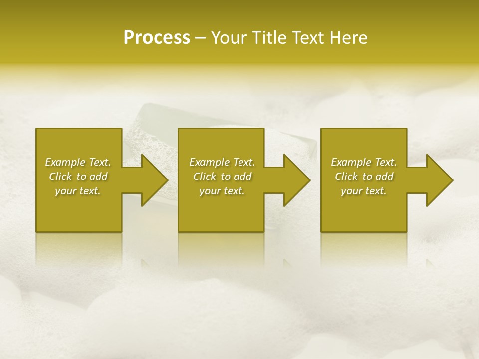 A Sponge With Foam On Top Of It In The Snow PowerPoint Template