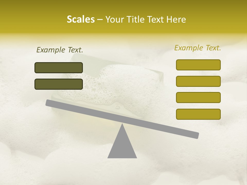 A Sponge With Foam On Top Of It In The Snow PowerPoint Template