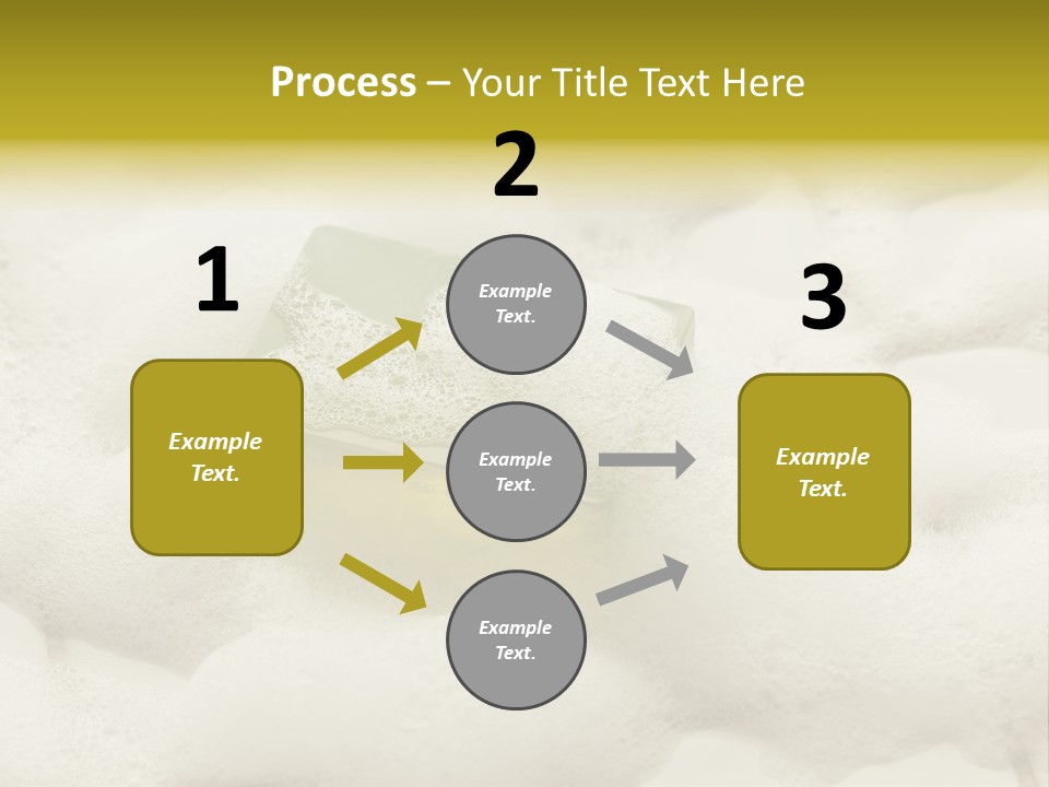 A Sponge With Foam On Top Of It In The Snow PowerPoint Template