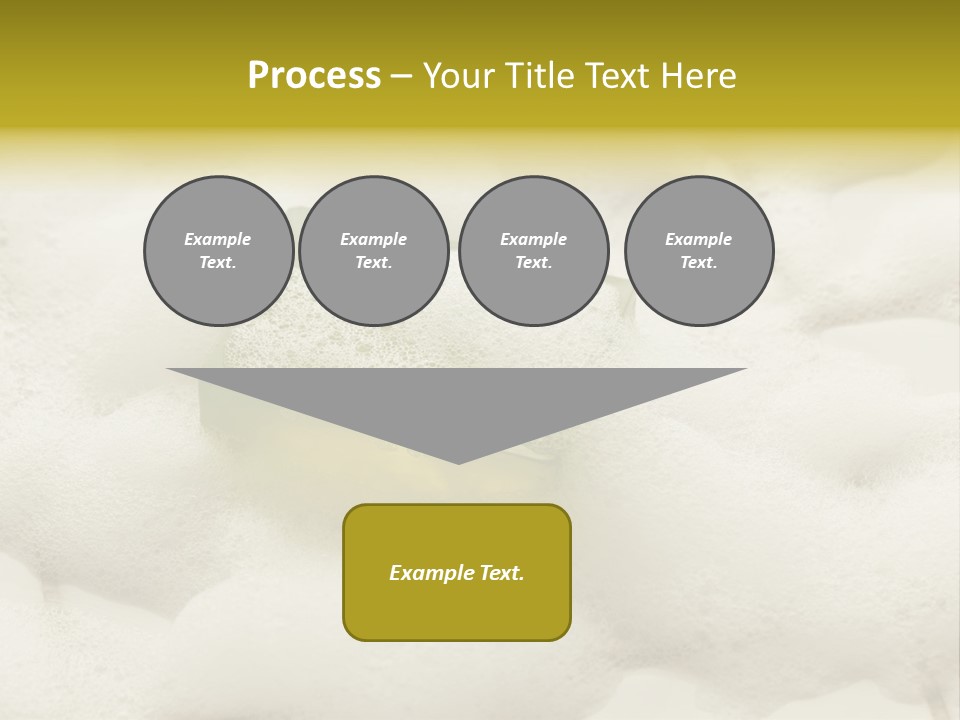 A Sponge With Foam On Top Of It In The Snow PowerPoint Template