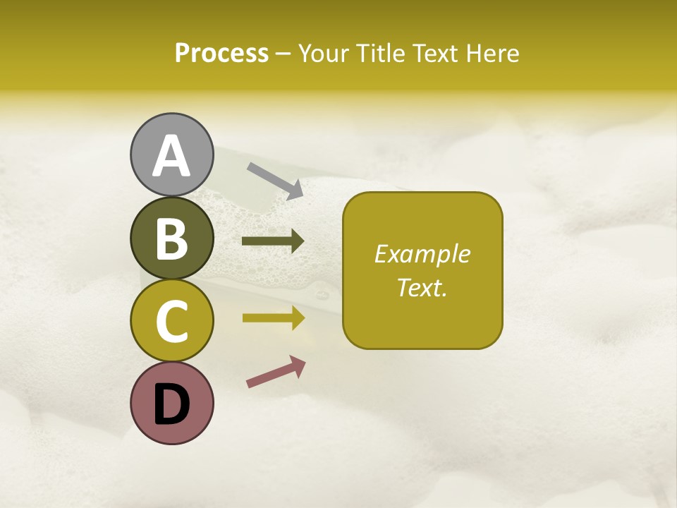 A Sponge With Foam On Top Of It In The Snow PowerPoint Template