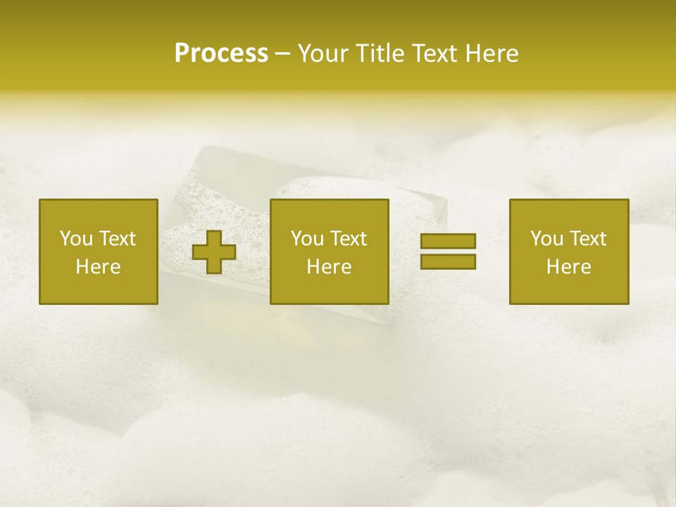 A Sponge With Foam On Top Of It In The Snow PowerPoint Template