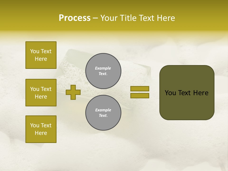 A Sponge With Foam On Top Of It In The Snow PowerPoint Template