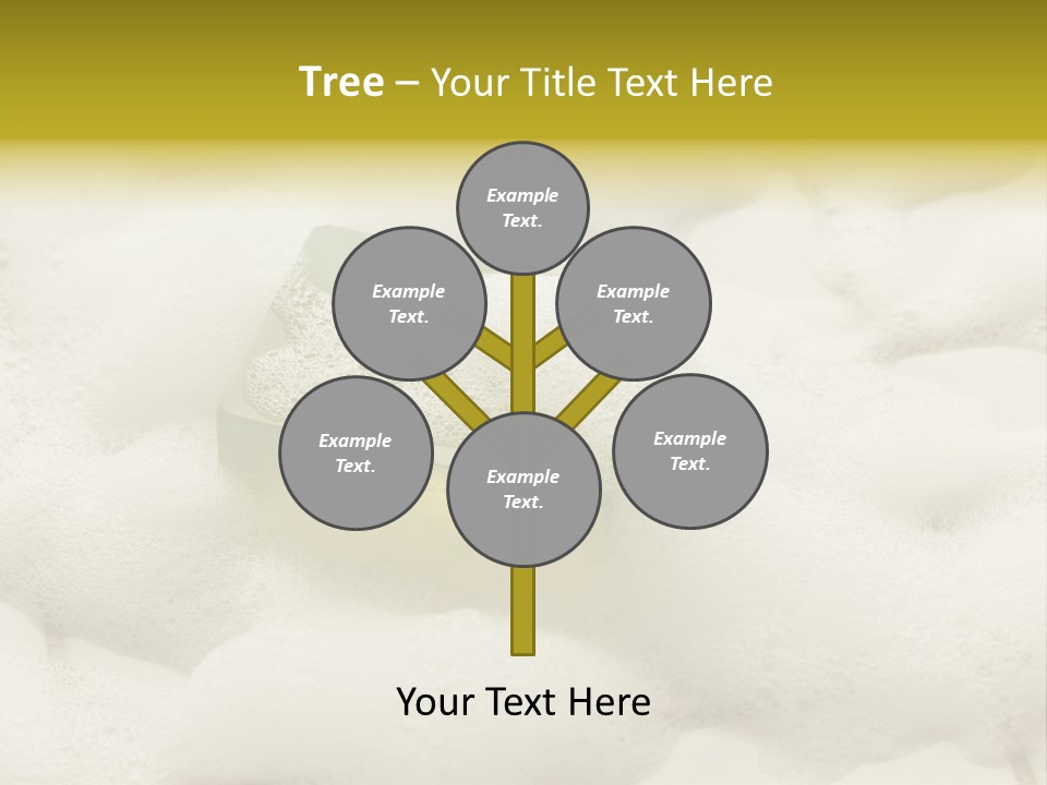 A Sponge With Foam On Top Of It In The Snow PowerPoint Template