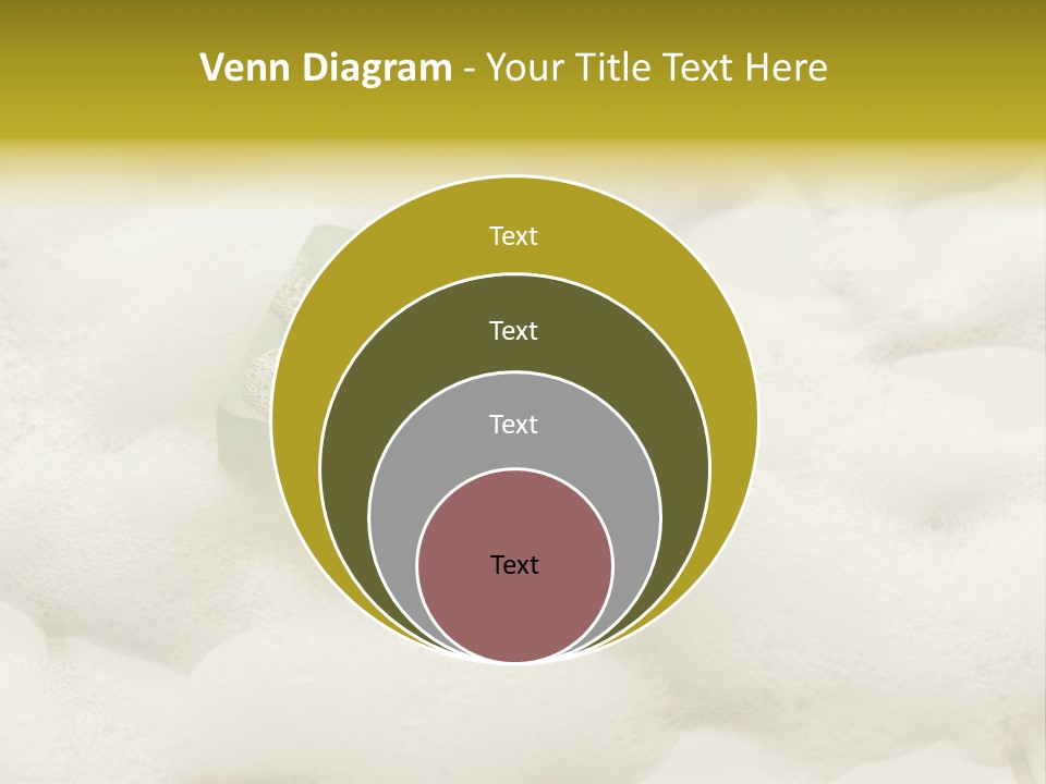 A Sponge With Foam On Top Of It In The Snow PowerPoint Template